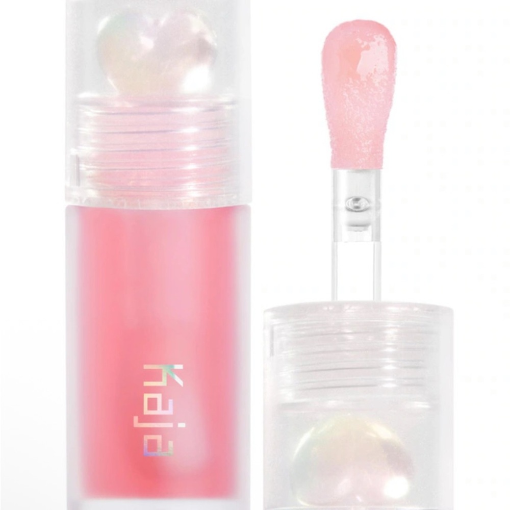 Kaja Juicy Glass Lip Oil Color Rose Hip Spritz
